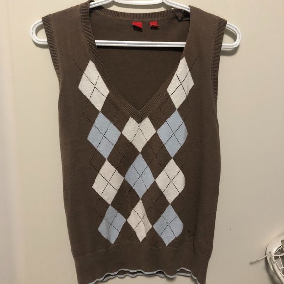 Brown Sweater Vest - Picture 1 of 2